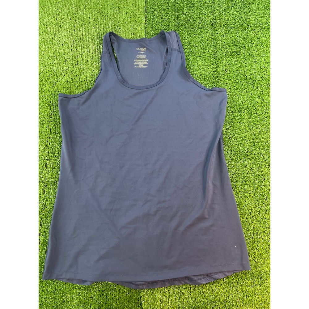 Danskin Now Womens Tank Top‎ Sleeveless Athletic Workout Gym Blue Size Medium